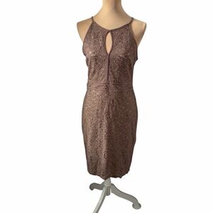 CB Established 1962 Mauve Lace Midi Dress Size‎ 12